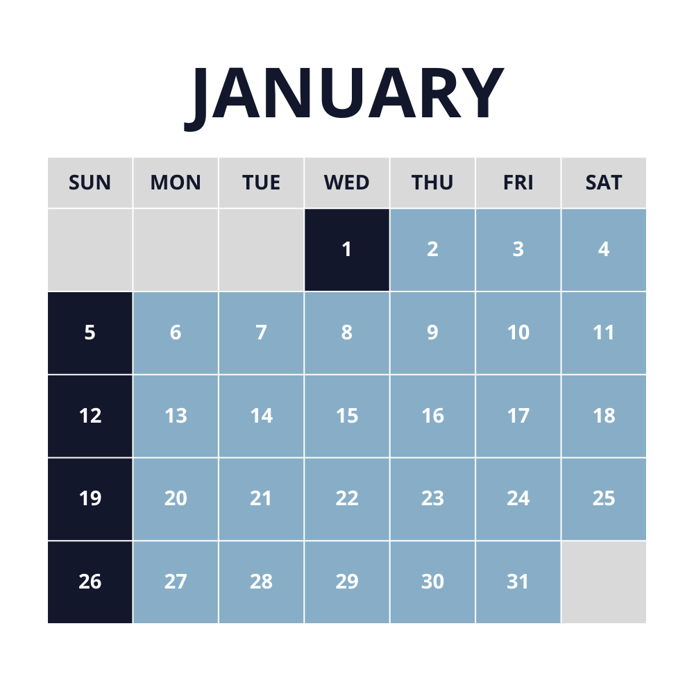 January Calendar